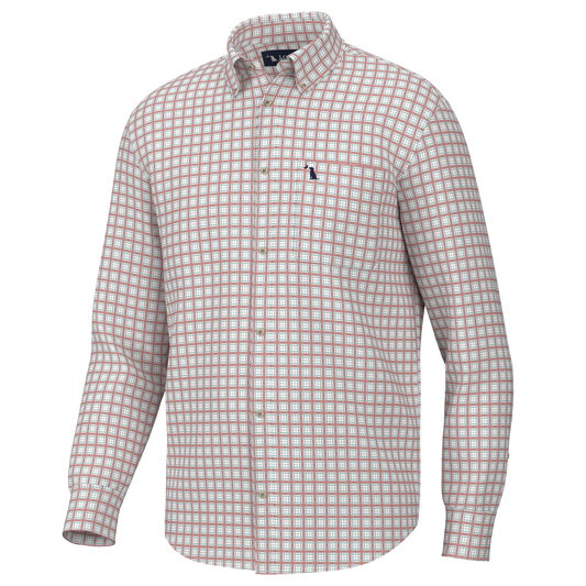 Salmon/Light Teal Faulk Dress Shirt| Local Boy Outfitters