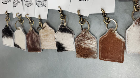 Cowhide Key Chains  | HL Goods