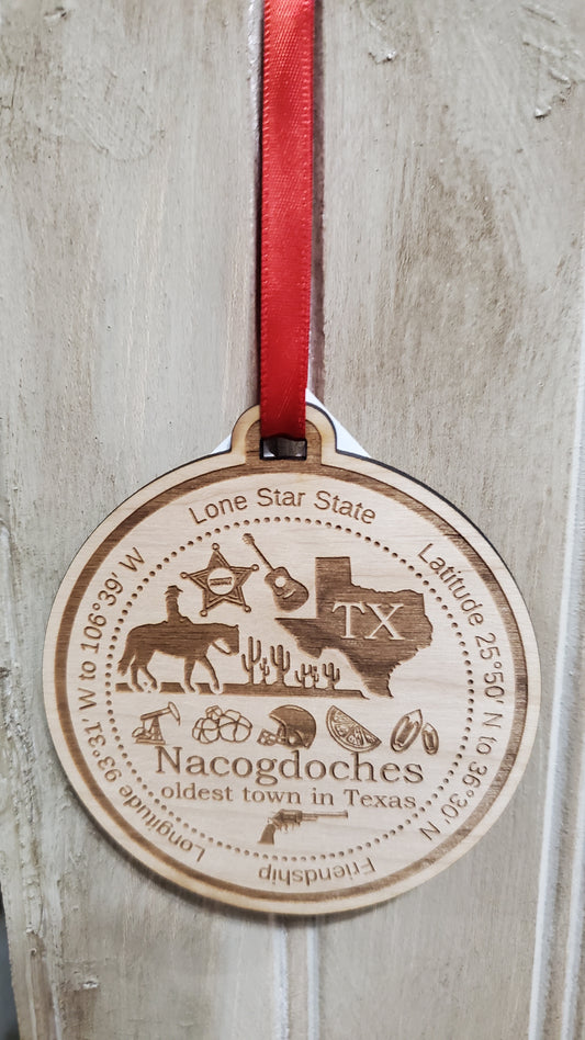 Nacogdoches Texas Ornament Memories