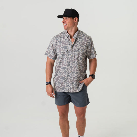 Performance Western Shirt in Classic Deer Camo | Burlebo