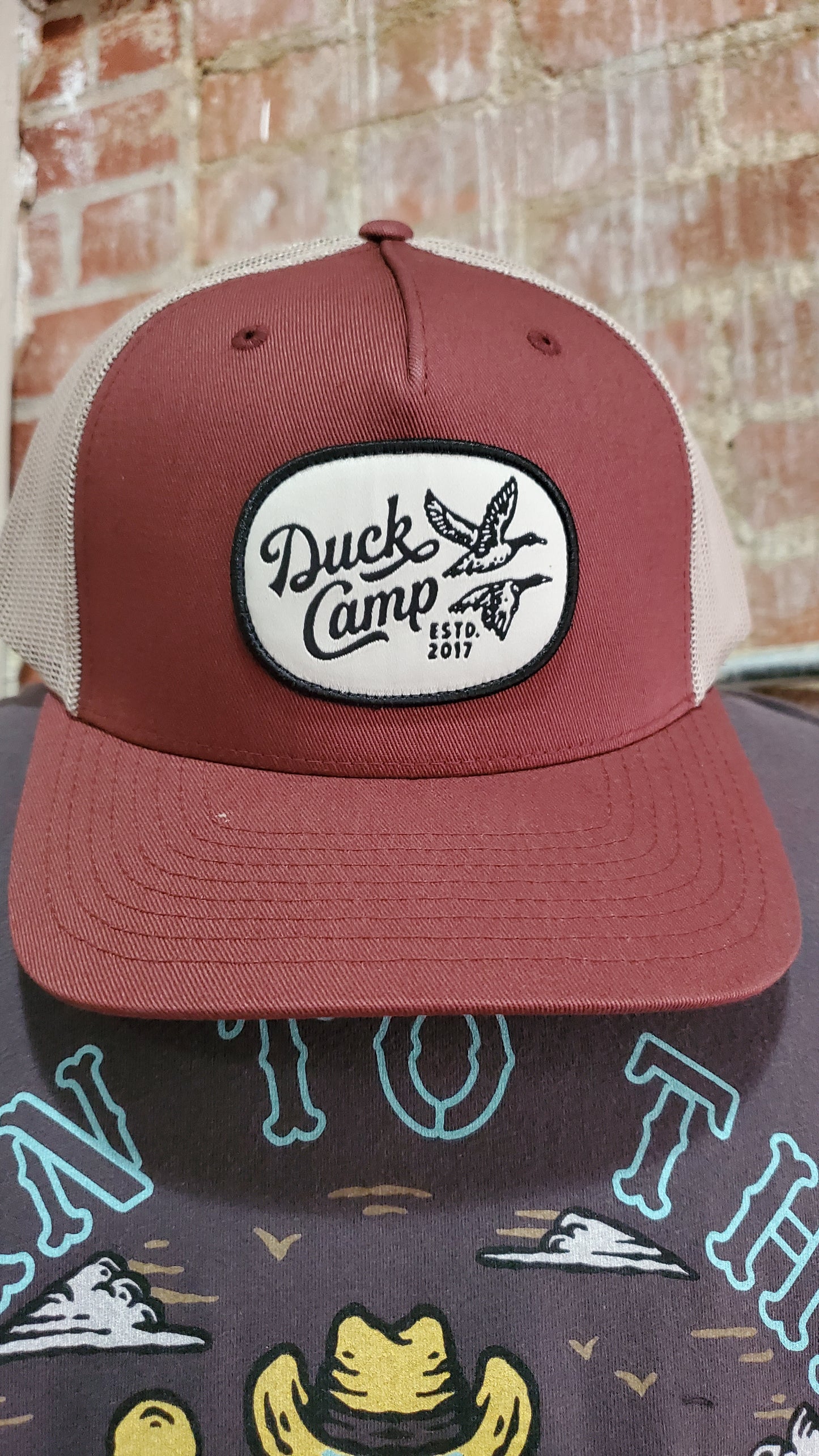 Austin Trucker Duck Script in Rust Brown