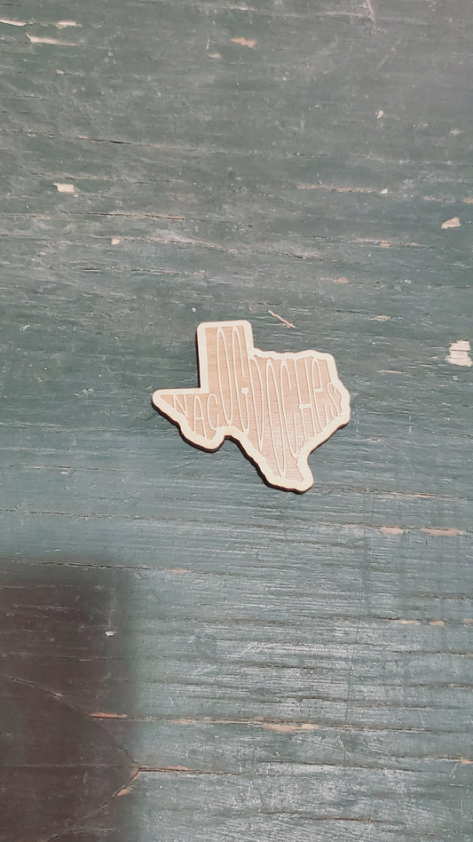 Texas Wooden Magnet w/Nacgodoches | G Memories