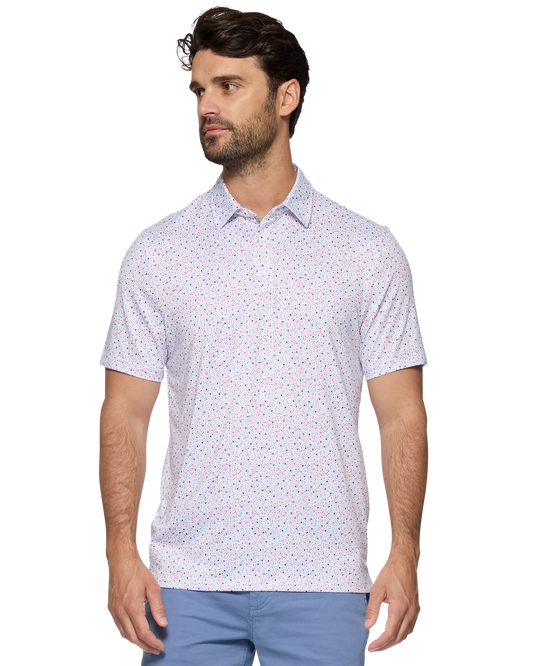 Scofield Americana Martini Print Polo| Flag and Anthem