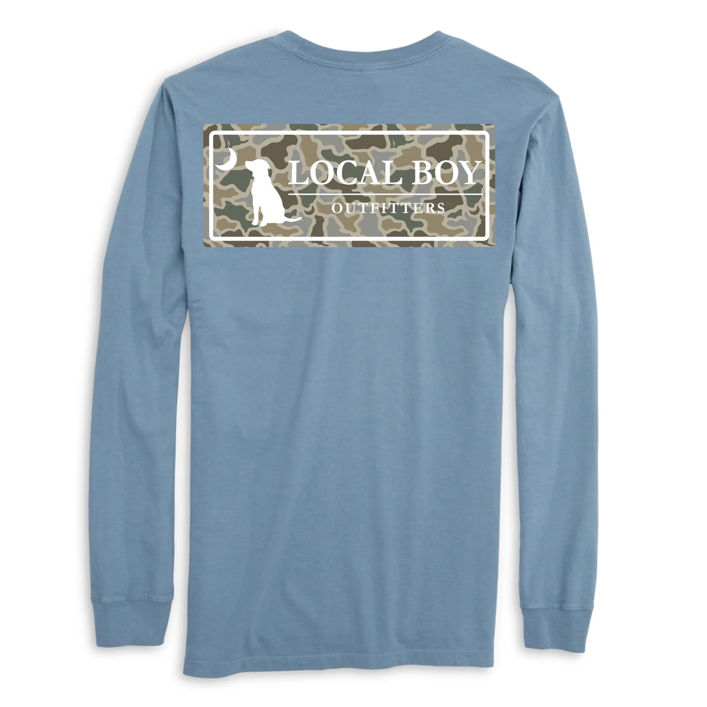 Youth Sand Dog & Moon Camo Plate L/S | Local Boy Outfitters