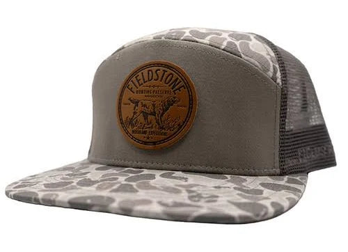Fieldstone Preserve 7 Panel Marsh Camo Hat | Fieldstone
