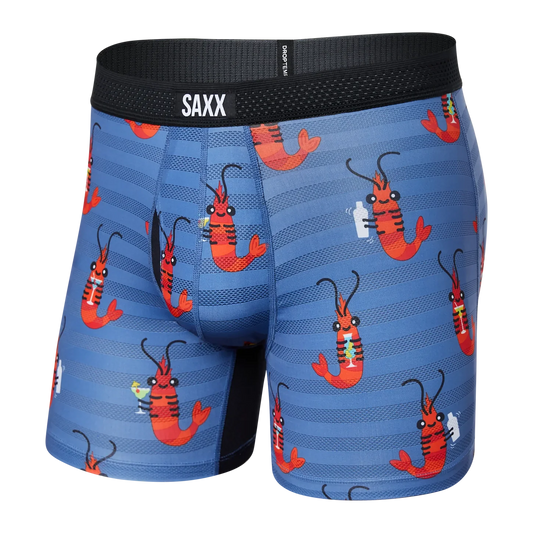 DropTemp Cool Mesh Boxer Brief in Shrimp Cocktail | SAXX