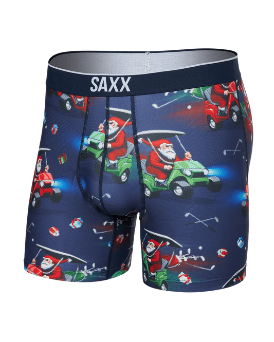 VOLT BREATHABLE MESH BOXER BRIEF-OPEN SLEIGH-NAVY | SAXX