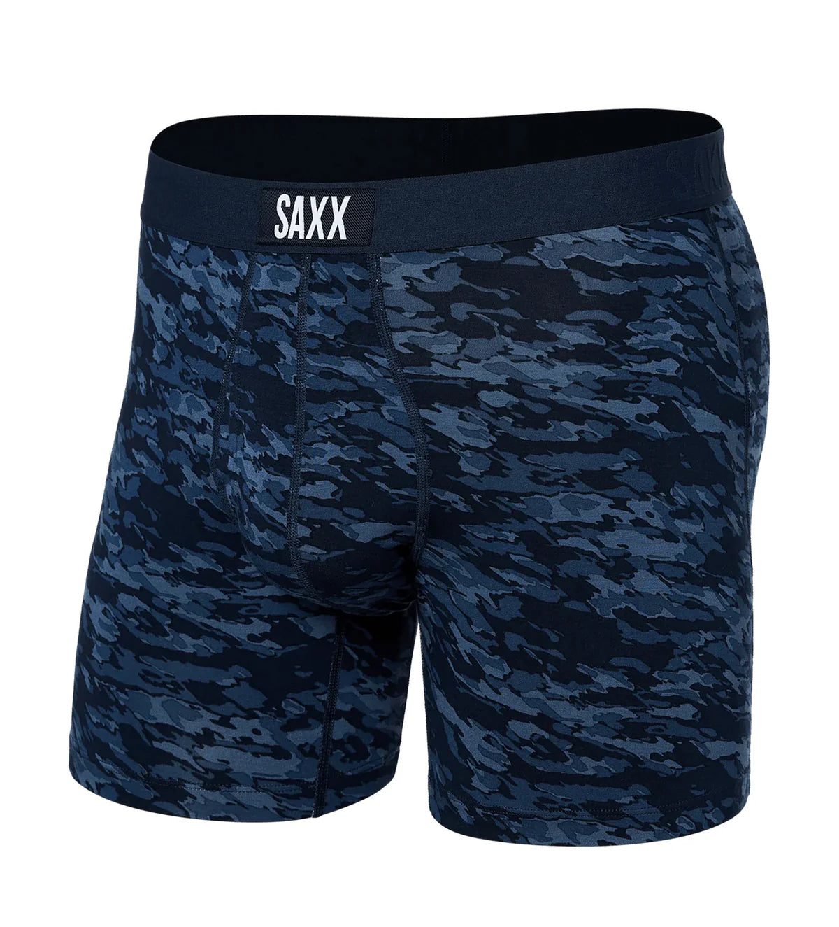 VIBE XTRA SUPER SOFT  BOXER BRIEF FLY- CLOUDBANK CAMO-NAVY | SAXX