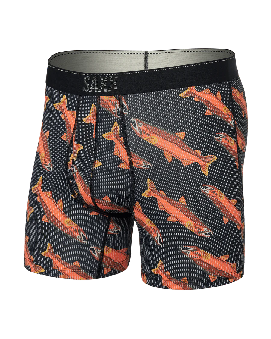 Quest Quick Dry Mesh Boxer Brief in Coho | SAXX