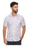 DOUGLAS SS FISH PRINT SINGLE POCKET SHIRT