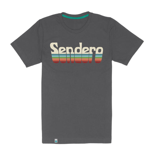 Retro Logo T-Shirt in Vintage Black | Sendero