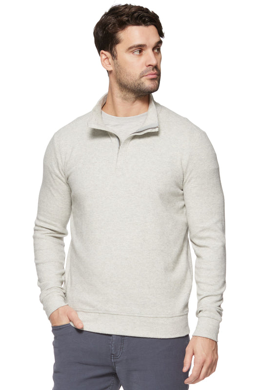 Hero Sold Twill 1/4 Zip Mock Neck Shirt | Flag & Anthem