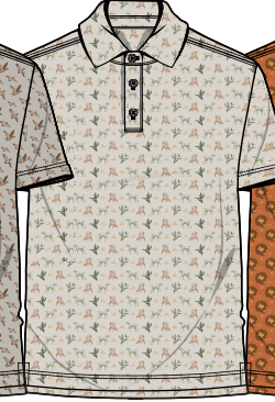 Youth Performance Polo in Mallard Duck Dog