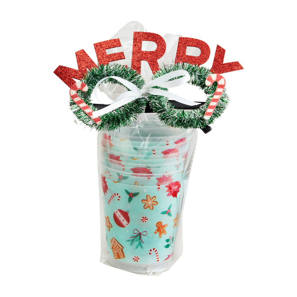 Holiday Party Cup Gift Set | Mud Pie