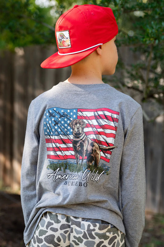 Youth LS T-Shirt American Wild | Burlebo