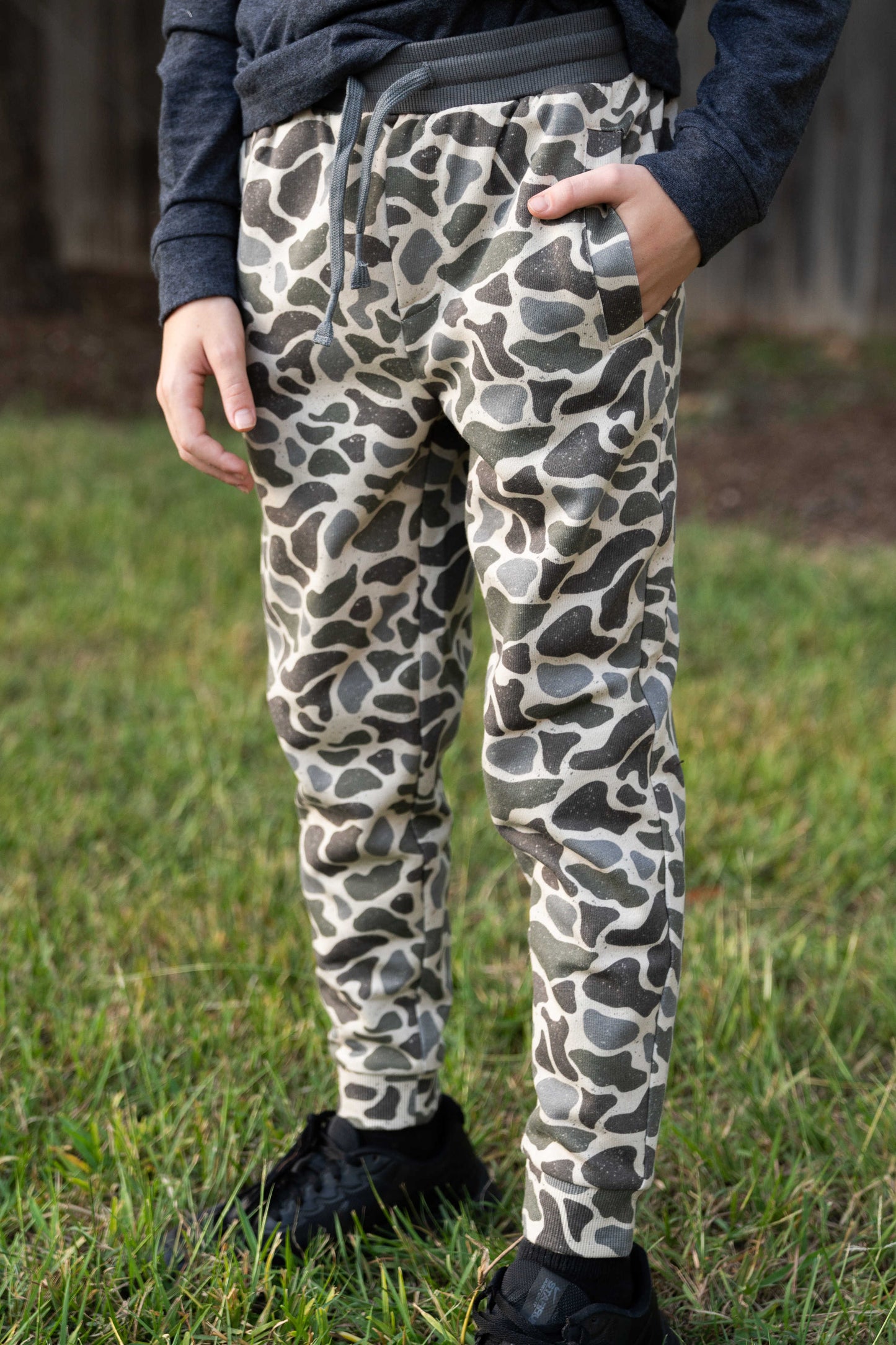 Youth Fleece Jogger- Classic Deer Camo | Burlebo